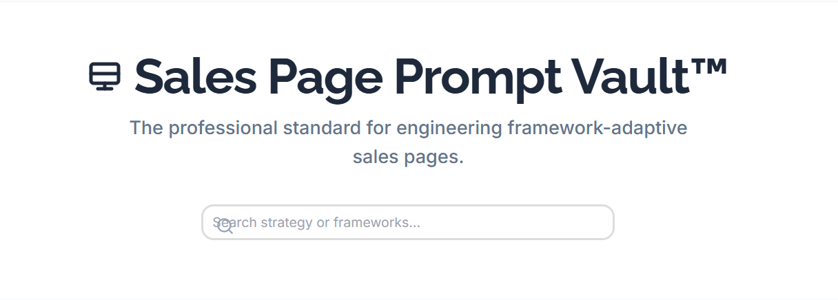 Sales Page System Preview