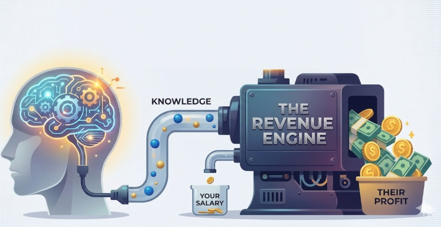 Featured image for “Your Salary Is the Smallest Possible Return on Your Own Knowledge”